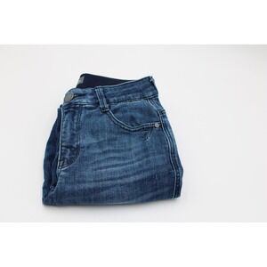 Democracy Jeans Blue Ab Technology Bootcut Stretch Frayed Hem BN23207K1D 2